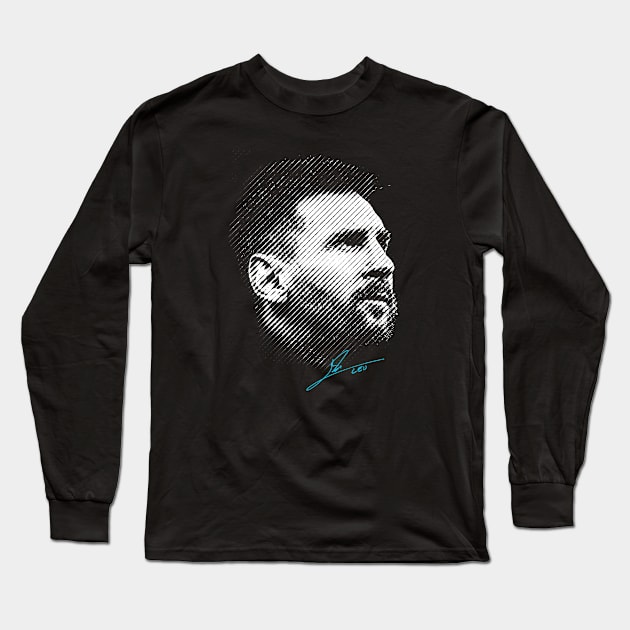 Lionel Messi Long Sleeve T-Shirt by denufaw